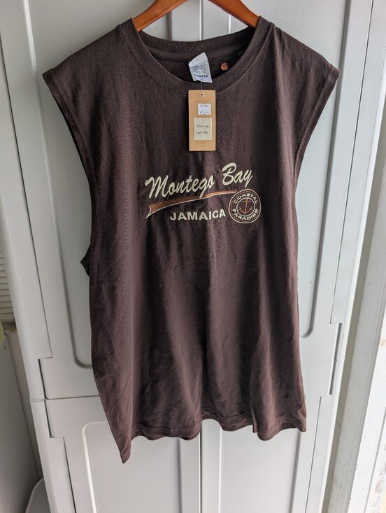 Other - Montego Bay Jamaica Brown Sleeveless Men's Tank Top T-shirt Tee